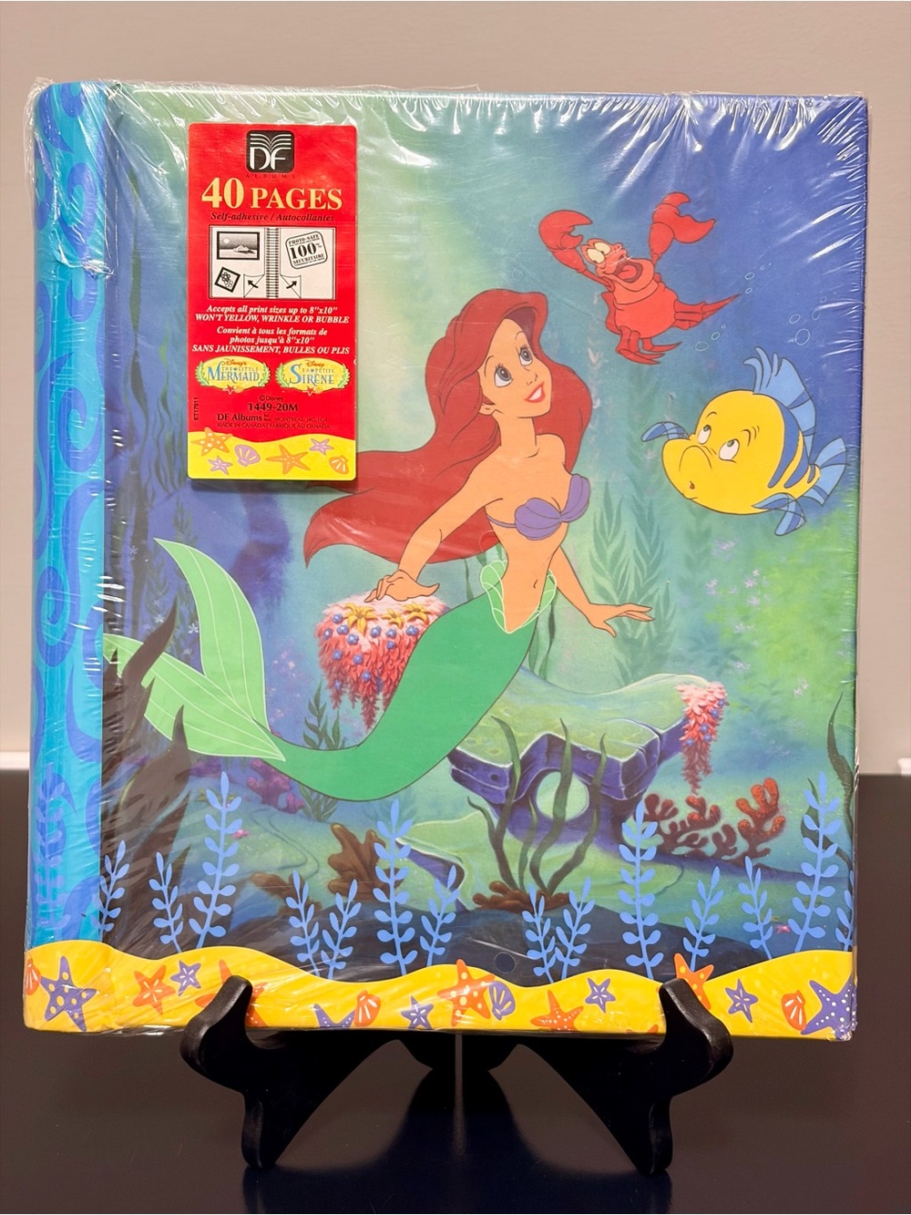 1990 Vintage Factory-Sealed Disney's The Little Mermaid Magnetic Photo Album